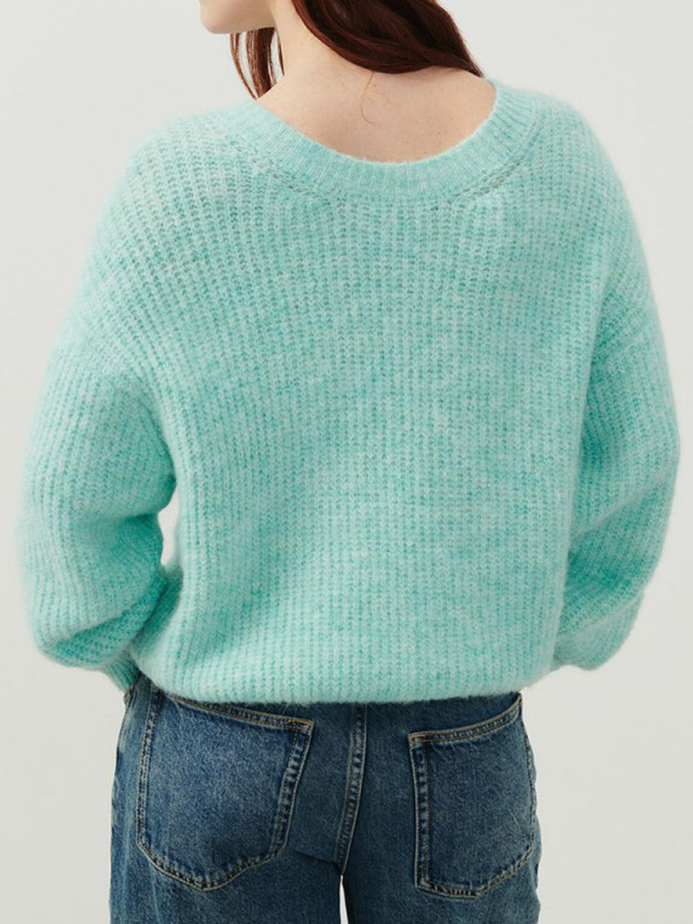 AMERICAN VINTAGE EAST ROUD NECK RIBBED KNIT