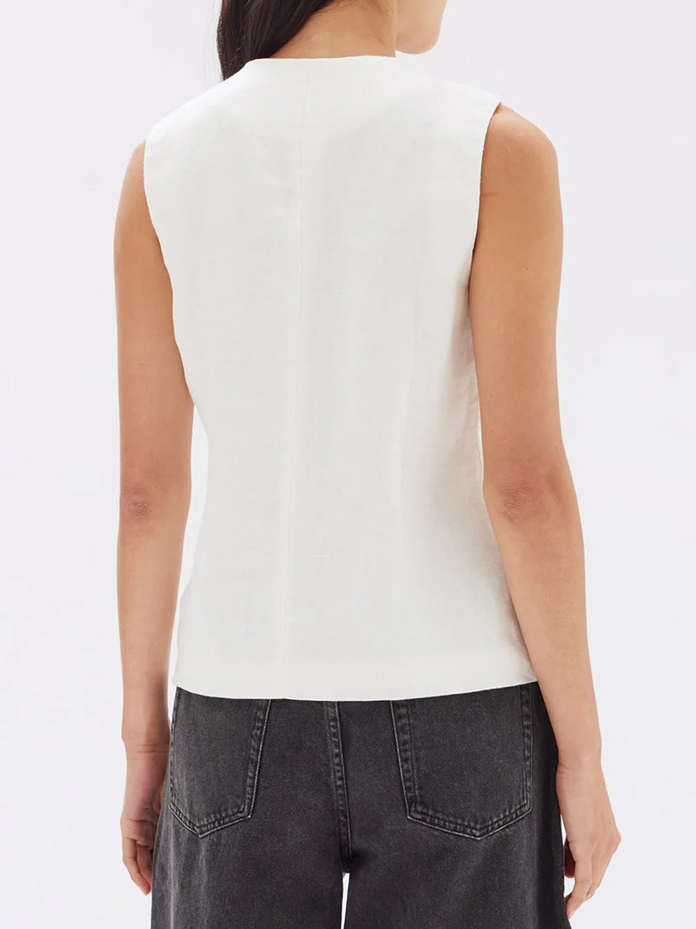 ASSEMBLY LABEL CALLA LINEN TOP