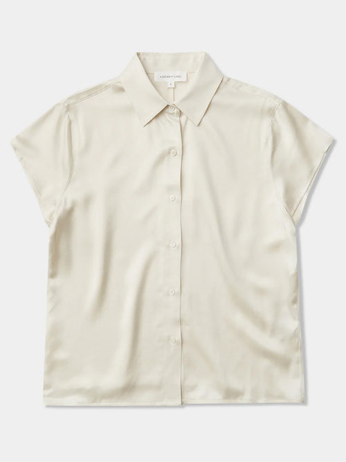 ASSEMBLY LABEL KARRI SILK SHORT SLEEVE SHIRT