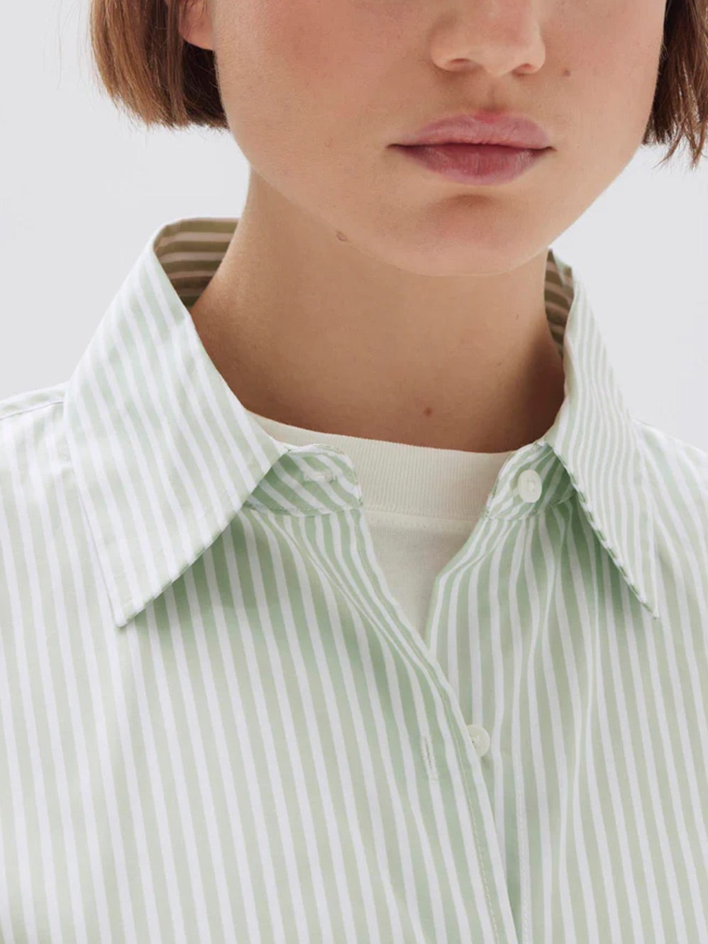 ASSEMBLY LABEL SIGNATURE POPLIN STRIPE SHIRT