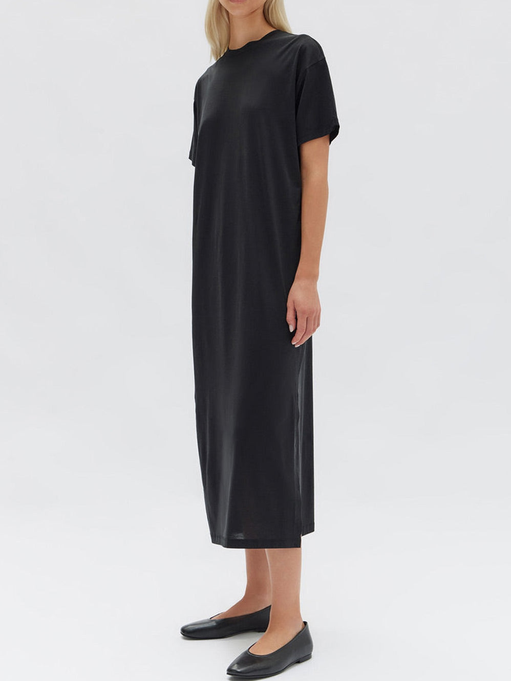 ASSEMBLY LABEL SILK BLEND TEE DRESS