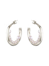 BLING BAR LUNA PEARL HOOPS