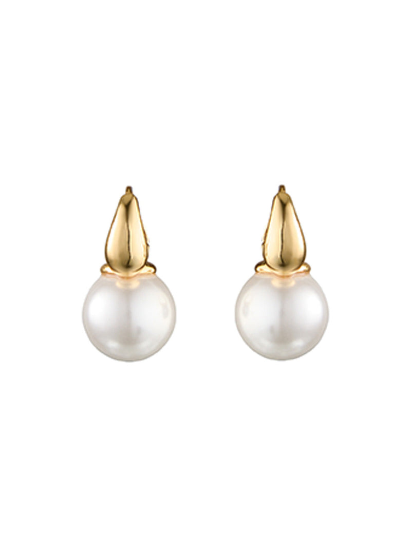 BLING BAR PICCOLA PEARL EARRINGS