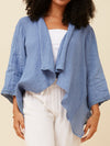 BOTTEGA MODA 3/4 SLEEVE LINEN CARDI