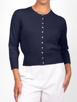 BRIDGE & LORD CROPPED 3/4 SLEEVE CARDI