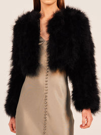 BÜBISH MANHATTAN FEATHER CROP JACKET