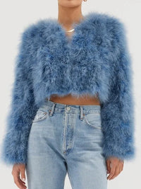 BÜBISH MANHATTAN FEATHER CROP JACKET