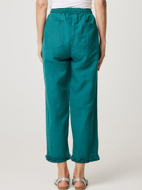 CAKE RUFFLE CAPRI PANT