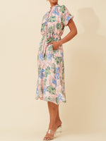 CAROLINE K MORGAN SHORT SLEEVE DRESS