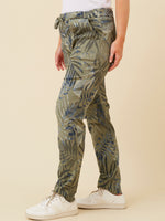 BOTTEGA MODA CROP PRINTED PANTS