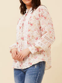 CAROLINE K MORGAN ANGLAISE BLOUSE