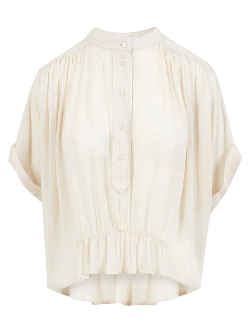 COSTER LOOSE ELASTIC FRONT SHIRT