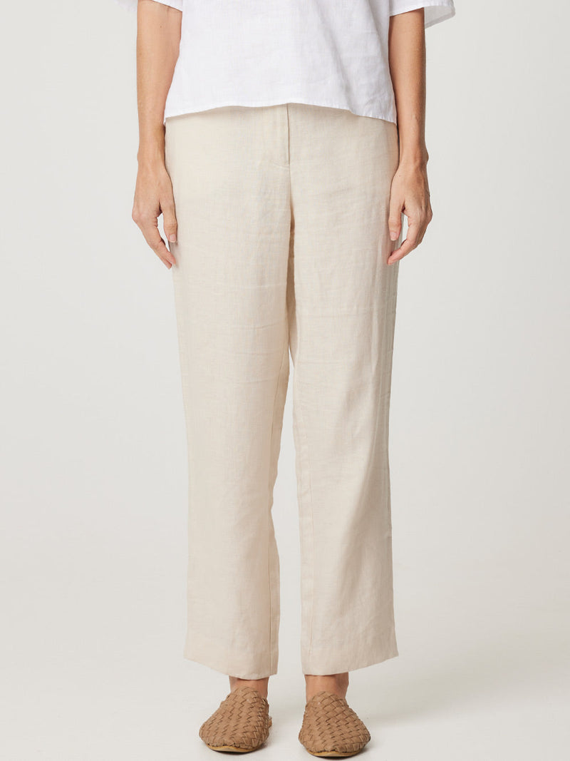 ENNI LINEN STRAIGHT LEG PANT