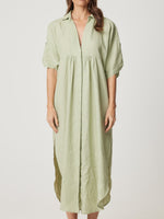 ENNI LINEN DROP SHOULDER DRESS