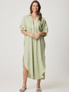 ENNI LINEN DROP SHOULDER DRESS