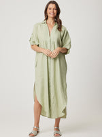 ENNI LINEN DROP SHOULDER DRESS