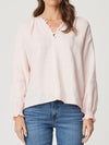 ENNI LINEN PUFF SLEEVE BLOUSE