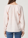 ENNI LINEN PUFF SLEEVE BLOUSE