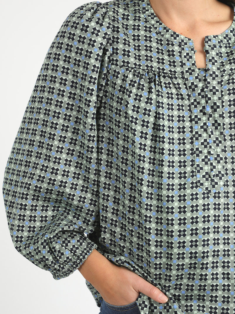 ELM TILE GEO BLOUSE