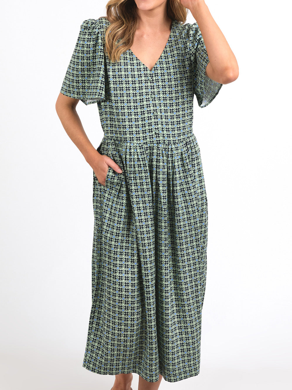 ELM TILE GEO DRESS