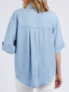 ELM BLISSFUL CHAMBRAY SHORT SLEEVE SHIRT