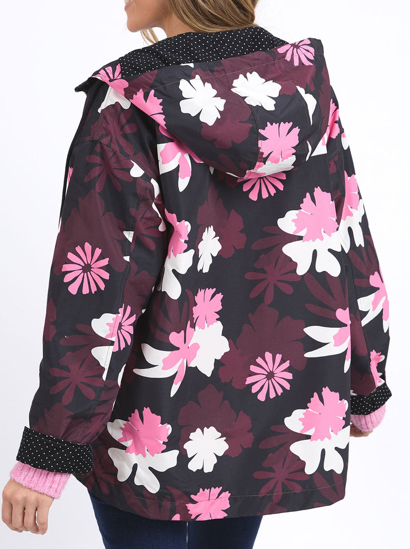 ELM HADLEY FLORAL RAINCOAT