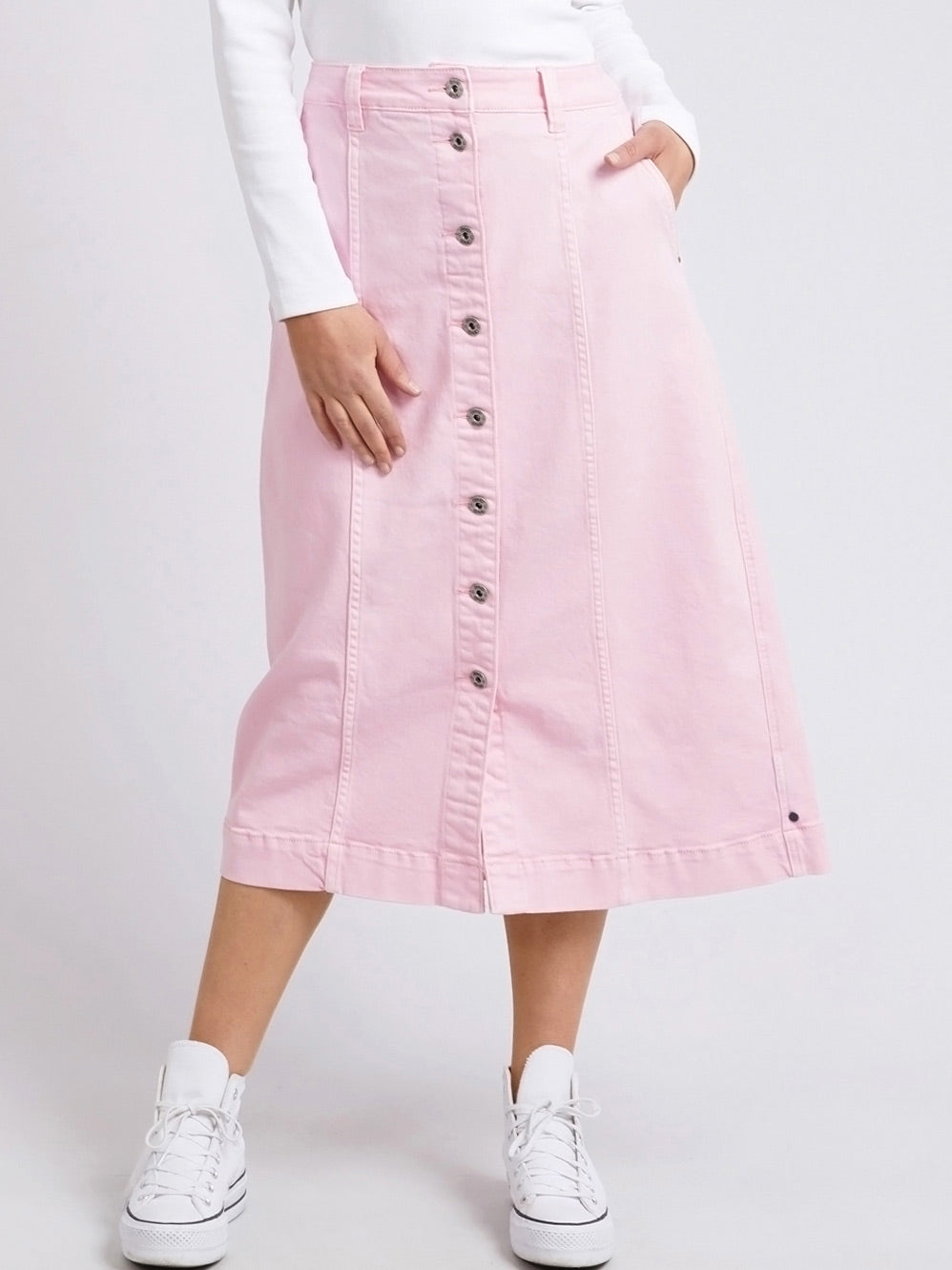 ELM FLORENCE BUTTON THRU SKIRT