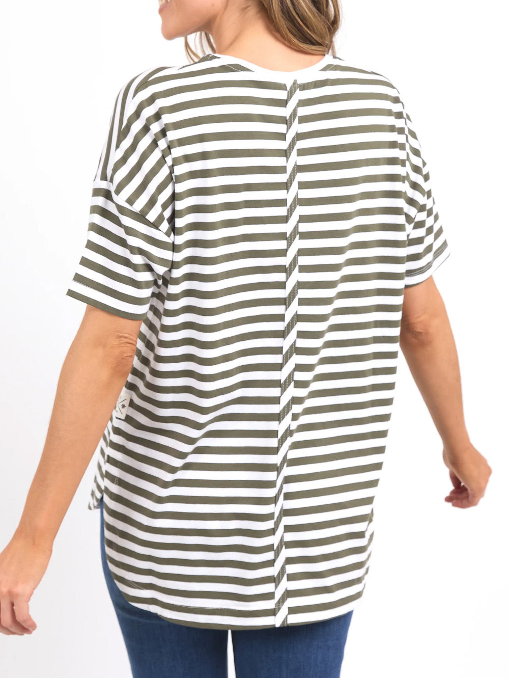 ELM LAUREN SHORT SLEEVE STRIPE TEE