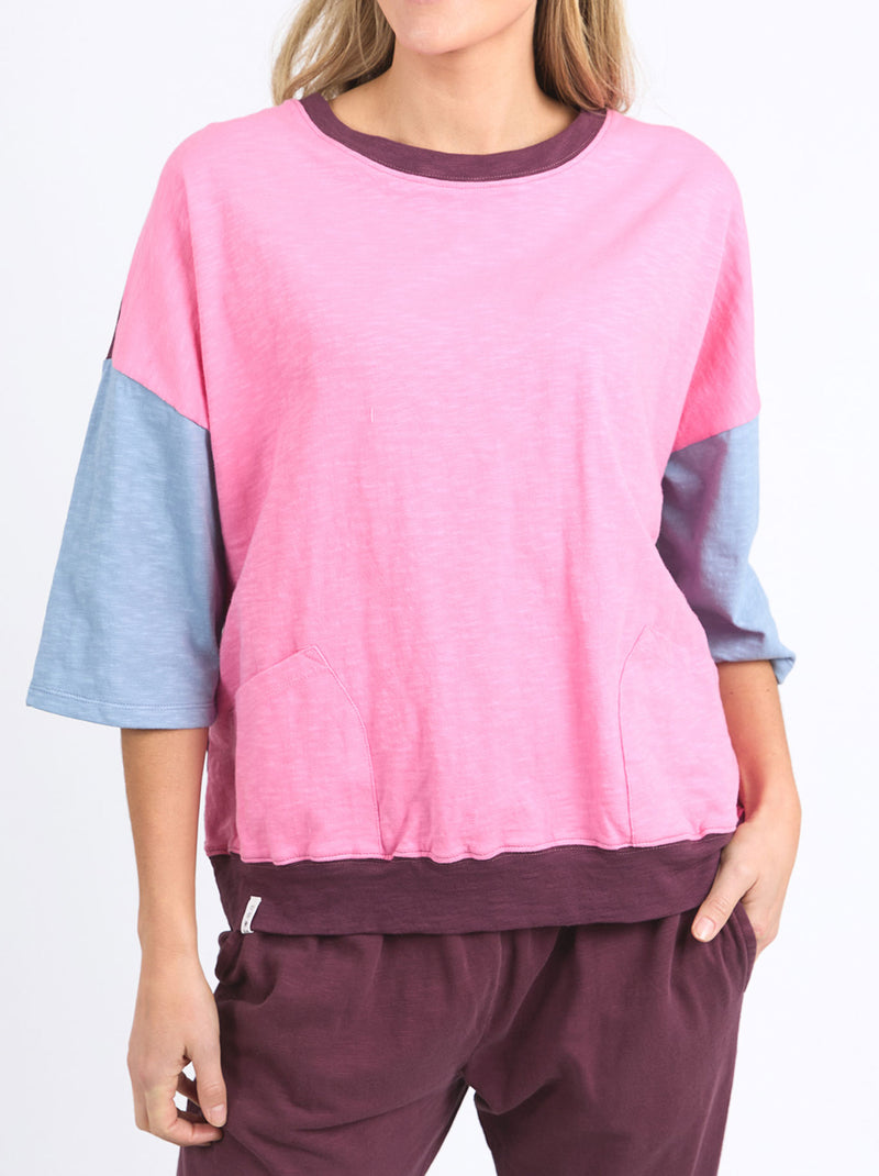 ELM MAZIE COLOUR BLOCK SWEAT