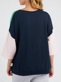 ELM MAZIE COLOUR BLOCK SWEAT