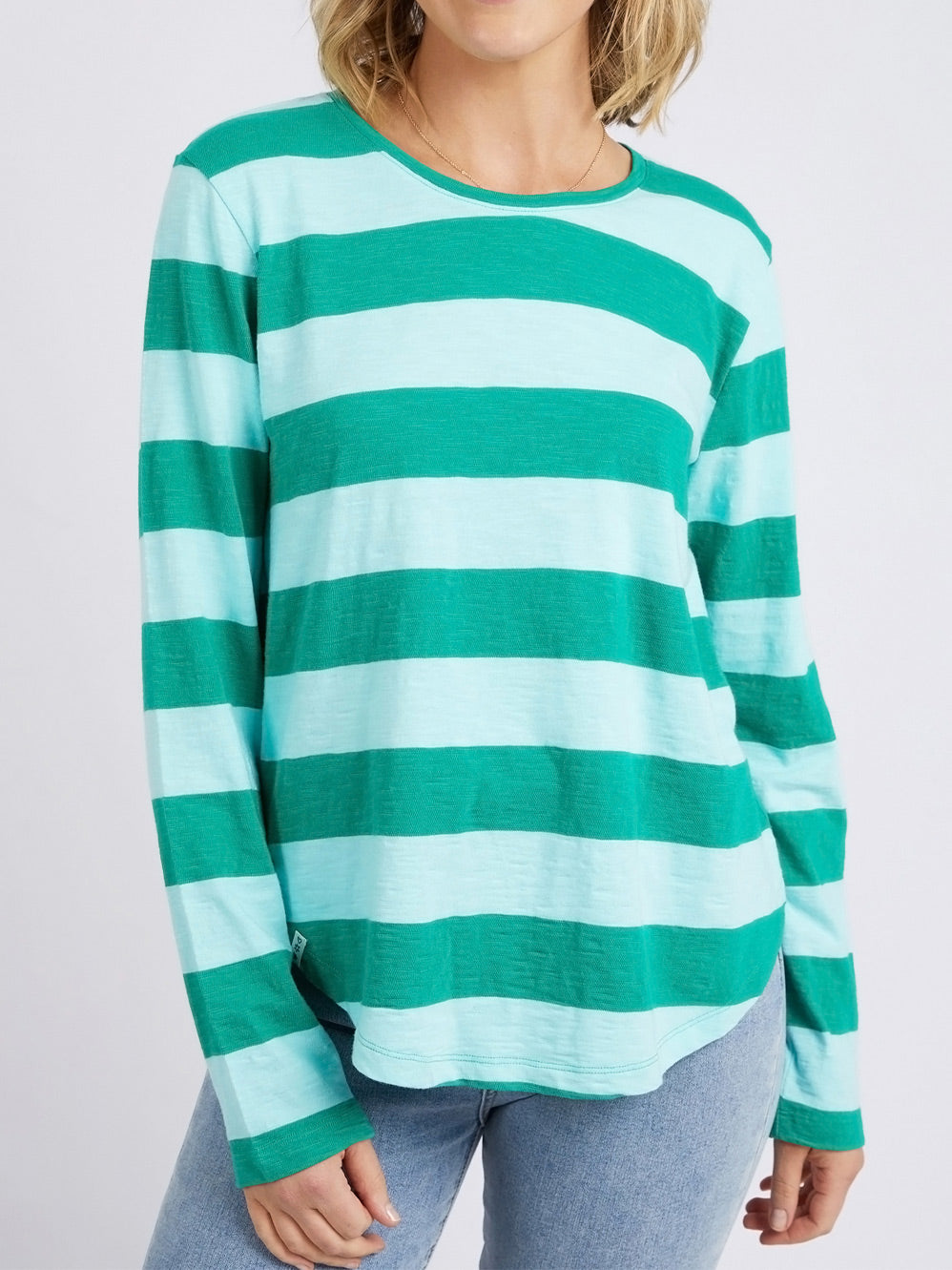 ELM SPRITZ STRIPE LONG SLEEVE TEE