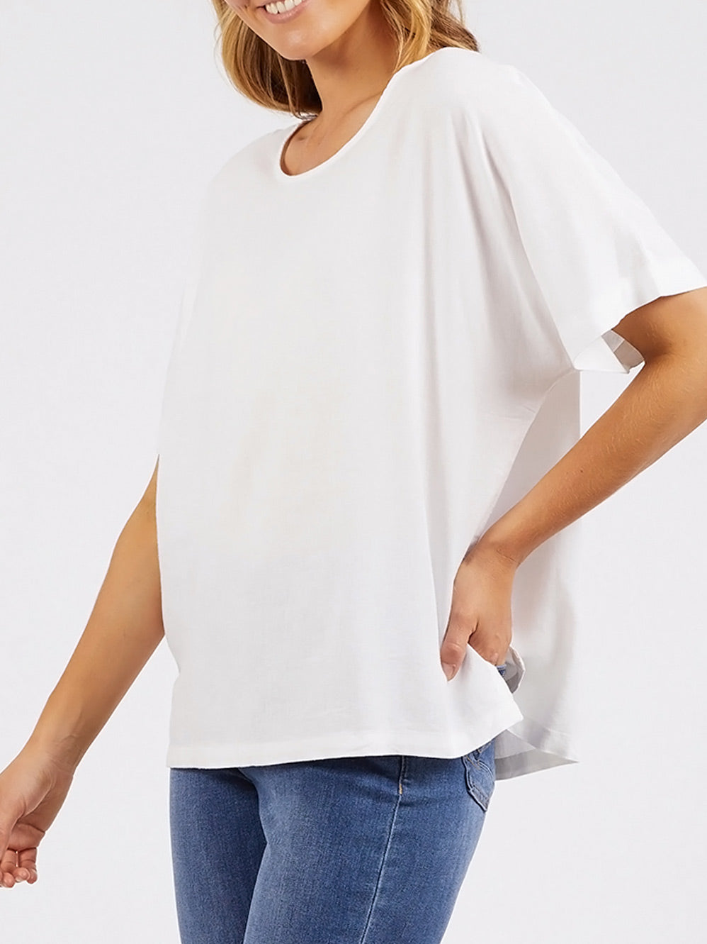 ELM CURTIS WOVEN SHORT SLEEVE TEE