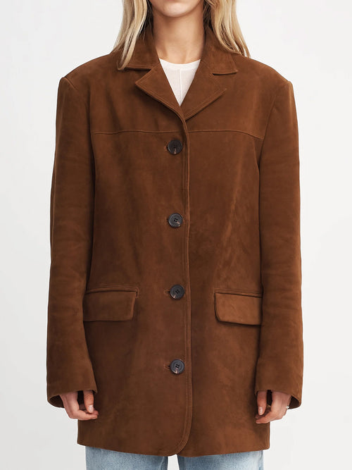 HANSEN & GRETEL LENNOX SUEDE COAT