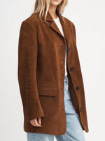 HANSEN & GRETEL LENNOX SUEDE COAT