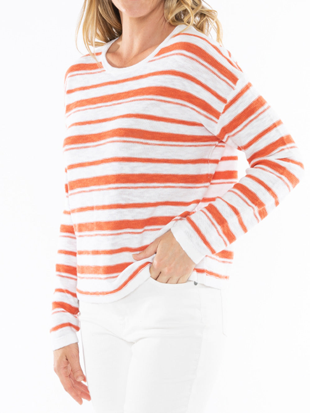 JUMP LINEN STRIPED KNIT