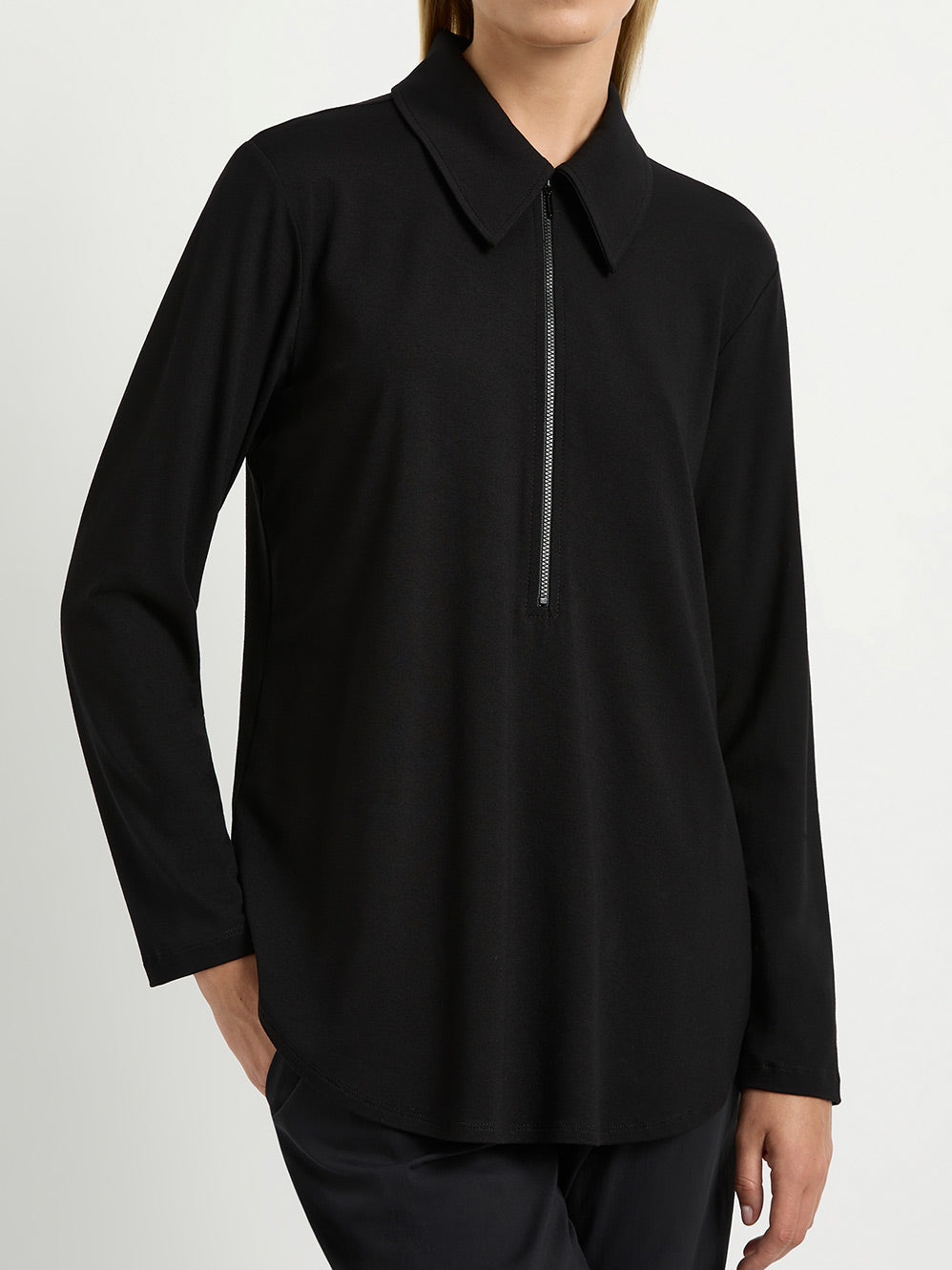 MELA PURDIE ZIP COLLAR SWEATER