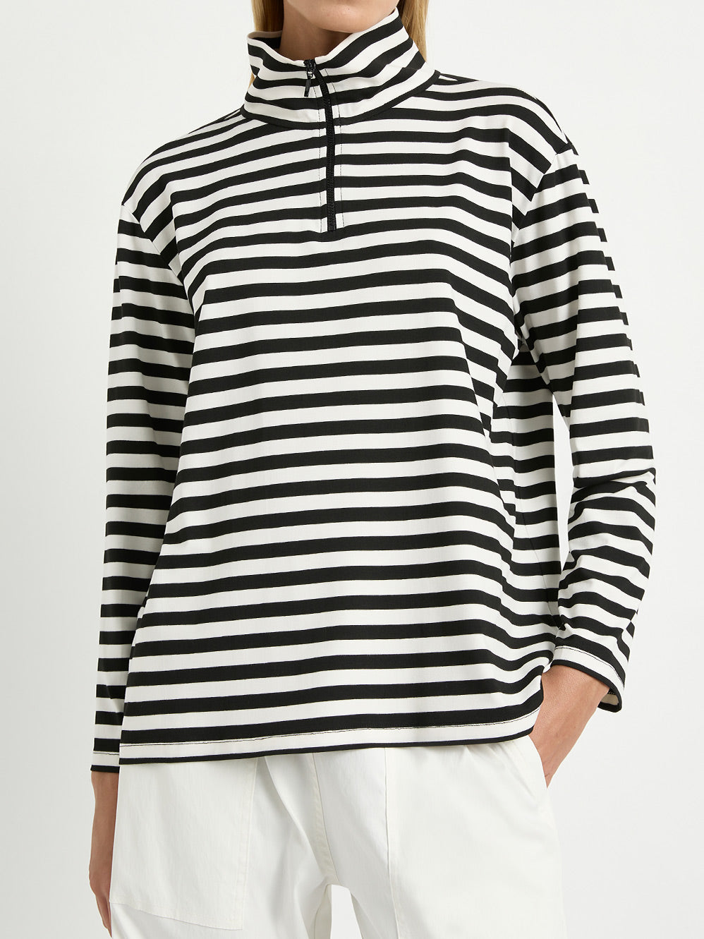 MELA PURDIE HALF ZIP SWEATER