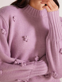 MINKPINK DAISY 3D FLOWER KNIT SWEATER