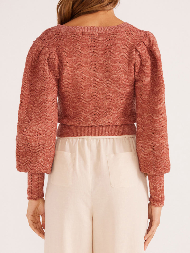 MINKPINK AURORA WAVE KNIT JUMPER