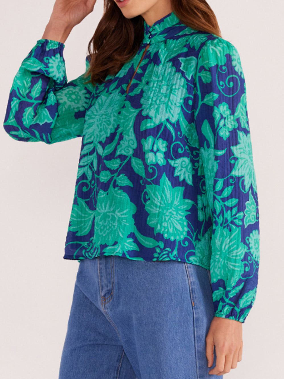 MINKPINK CONNIE KEYHOLE BLOUSE