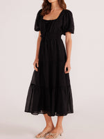 MINKPINK AMY TIERED MIDI DRESS