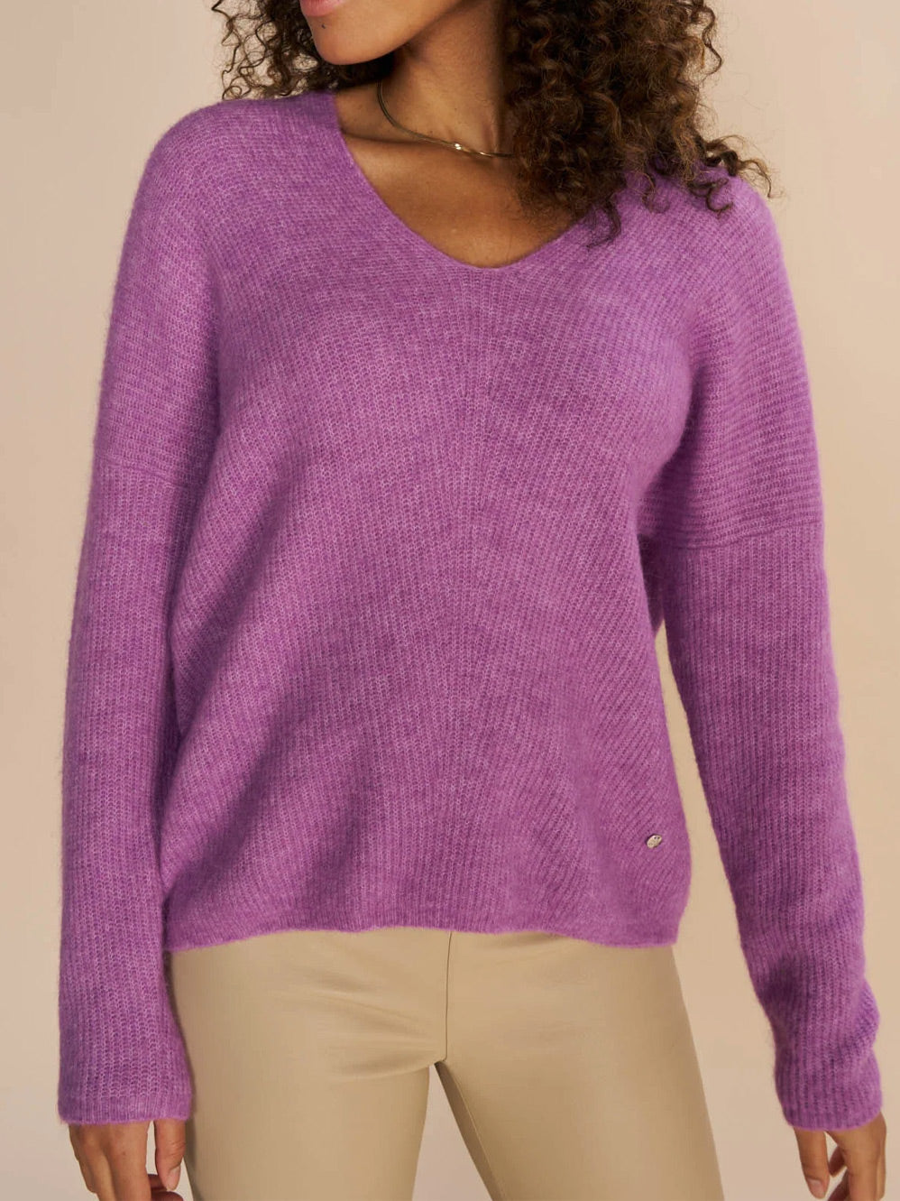 MOS MOSH THORA V NECK KNIT