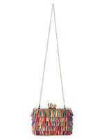 OLGA BERG CARLITA FRINGE CLUTCH