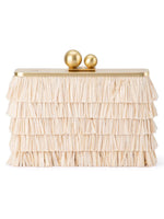 OLGA BERG CARLITA FRINGE CLUTCH