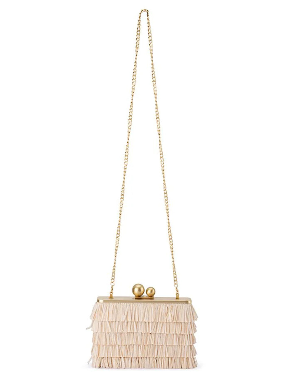 OLGA BERG CARLITA FRINGE CLUTCH