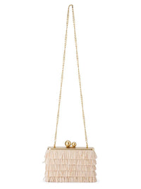 OLGA BERG CARLITA FRINGE CLUTCH