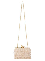 OLGA BERG CARLITA FRINGE CLUTCH