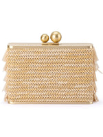 OLGA BERG CARLITA FRINGE CLUTCH