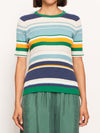 POL MULTI STRIPE KNIT TEE