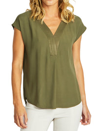 HELEN SLINKY V NECK TOP